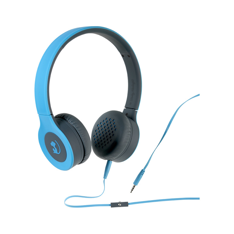 on-ear headset blue